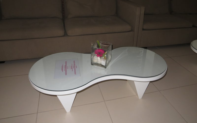 Bespoke white coffee table made by MRY Projects