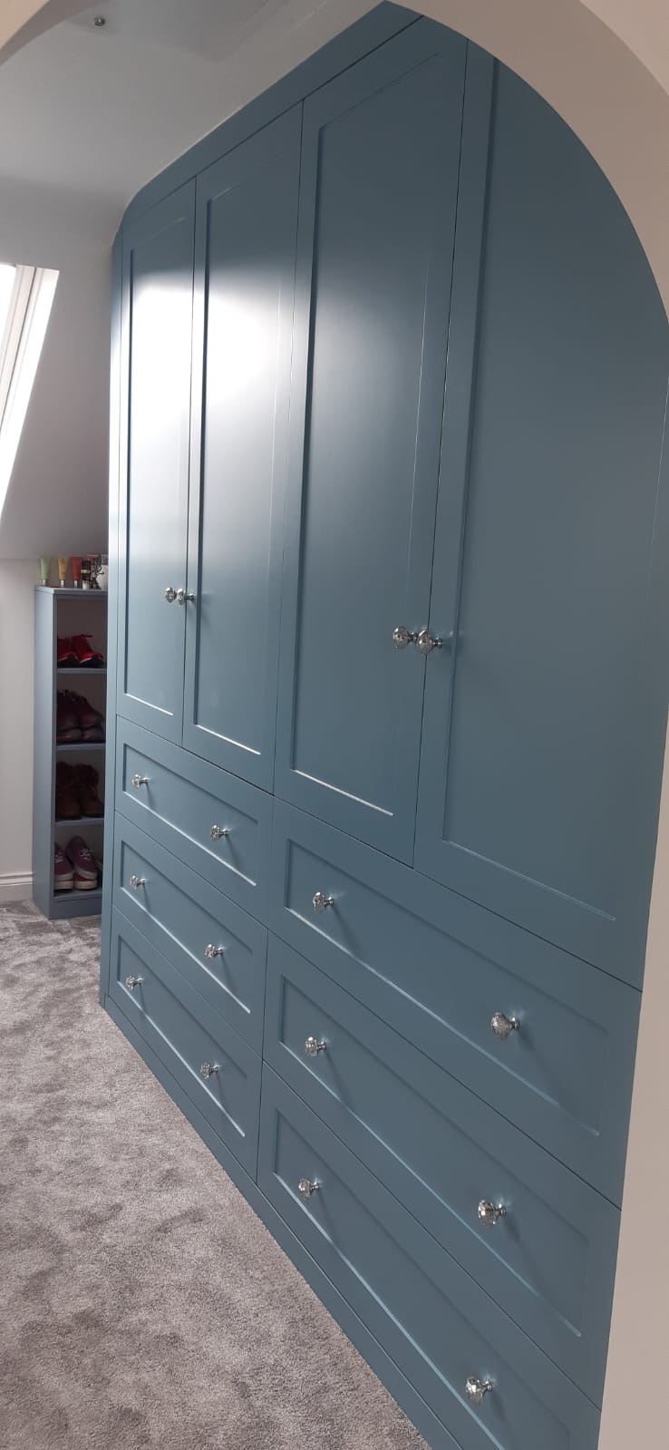 GREY WARDROBE BUILT BY MRY PROJECTS