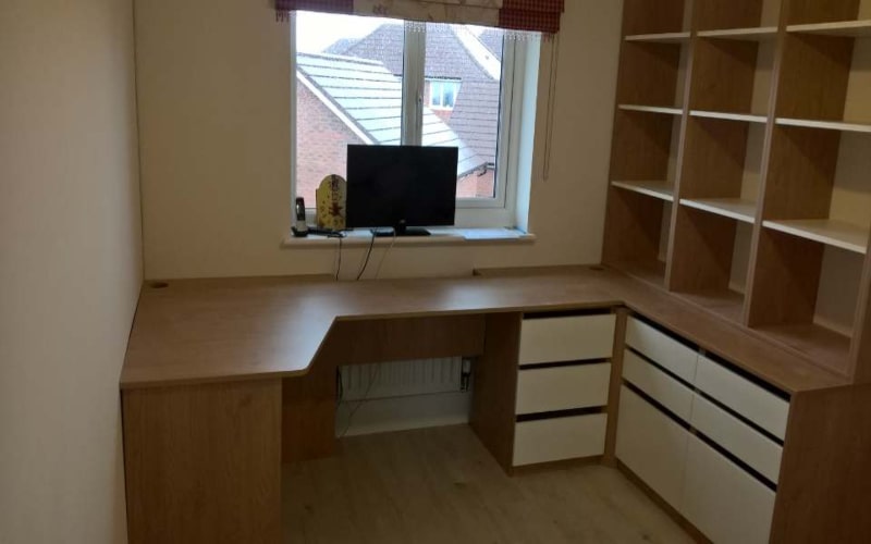 Home office fitted by MRY projects of swindon